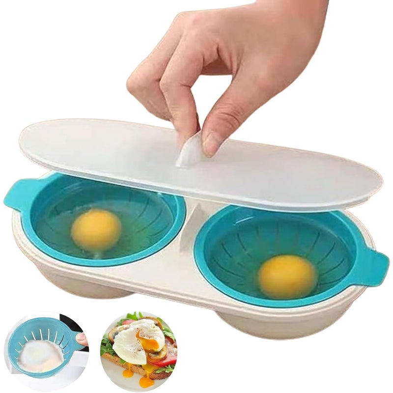 Urządzenie do gotowania jajek w koszulkach w kuchence mikrofalowej, forma do gotowania jajek w koszulkach w piekarniku, śniadanie, gotowanie, jajko w