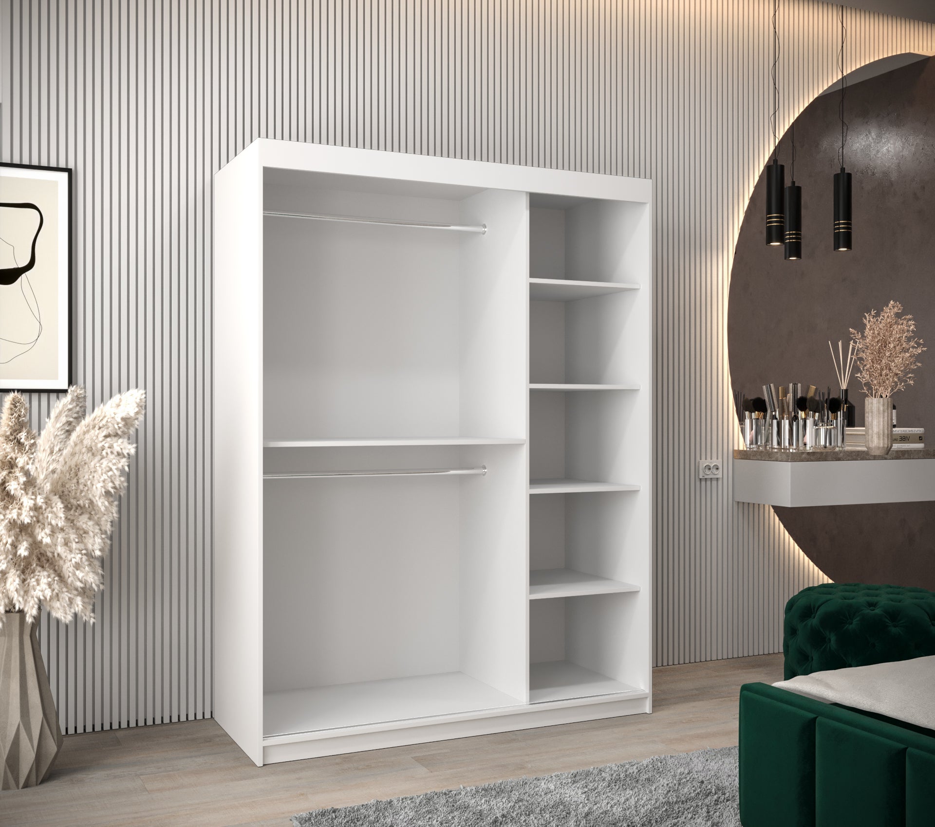 Szafa przesuwna Dome 3 150 x 62 x 200 biały - 3