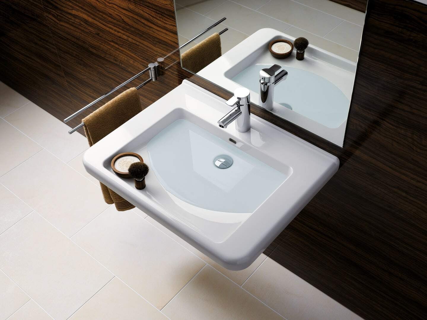 Geberit Renova Compact lavabo, 600x370mm, 226160000, Farbe: Blanc - 4