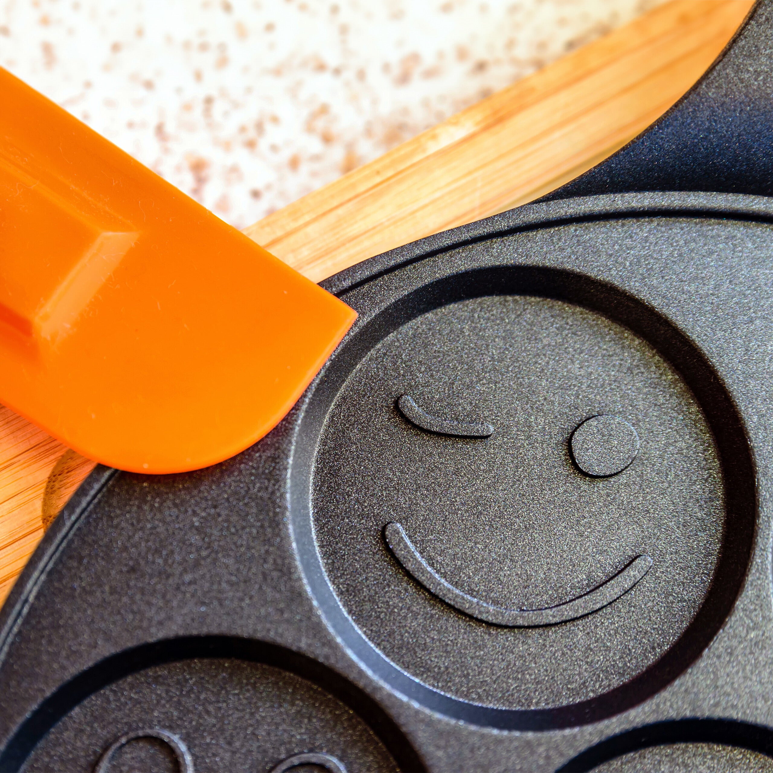 Padella Pancake 7 Fori RANX INGST - Antiaderente, Maniglia Rimovibile, 26cm - Foto 2