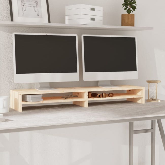 Supporto Per Doppio Monitor Mount-It! A Braccio Curvo – Per Schermi 13-27", VESA, Con Morsetto