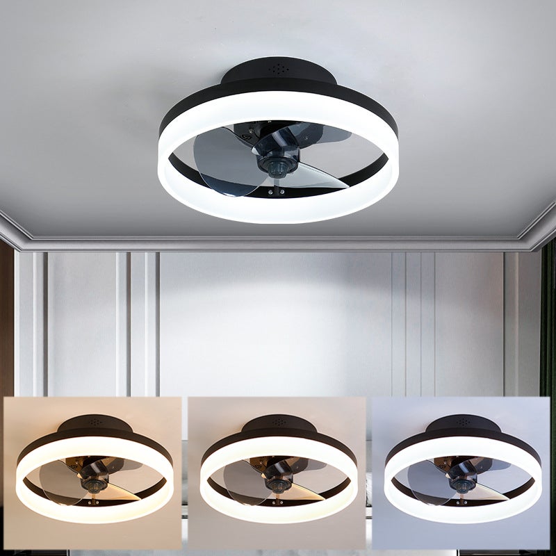 Ventilatori Da Soffitto Con Luci, Ventilatore Da Soffitto Senza Pale Dimmerabile Con Montaggio A Semi Incasso Con App E Telecomando 69 Cm 92375792