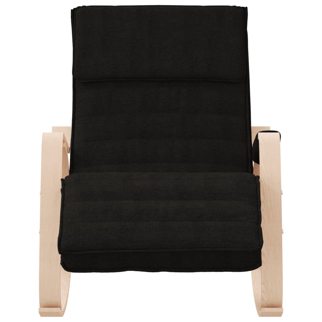 Chaise à bascule | Rocking chair | Fauteuil à bascule Noir Tissu275158 - 3