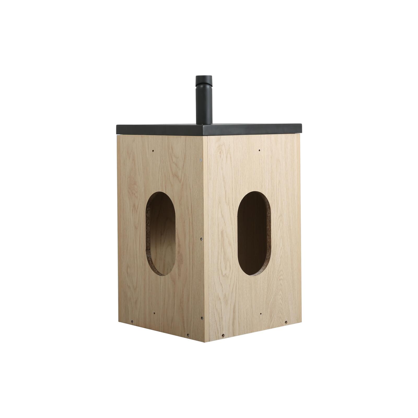 Ensemble lave-mains d'angle suspendu avec robinet noir - 7