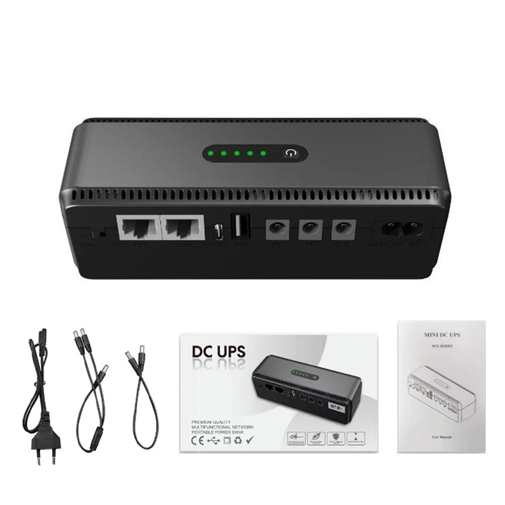 Router Terminal Router de 5V/9V/12V, fuente de alimentación de respaldo UPS de CC para ...