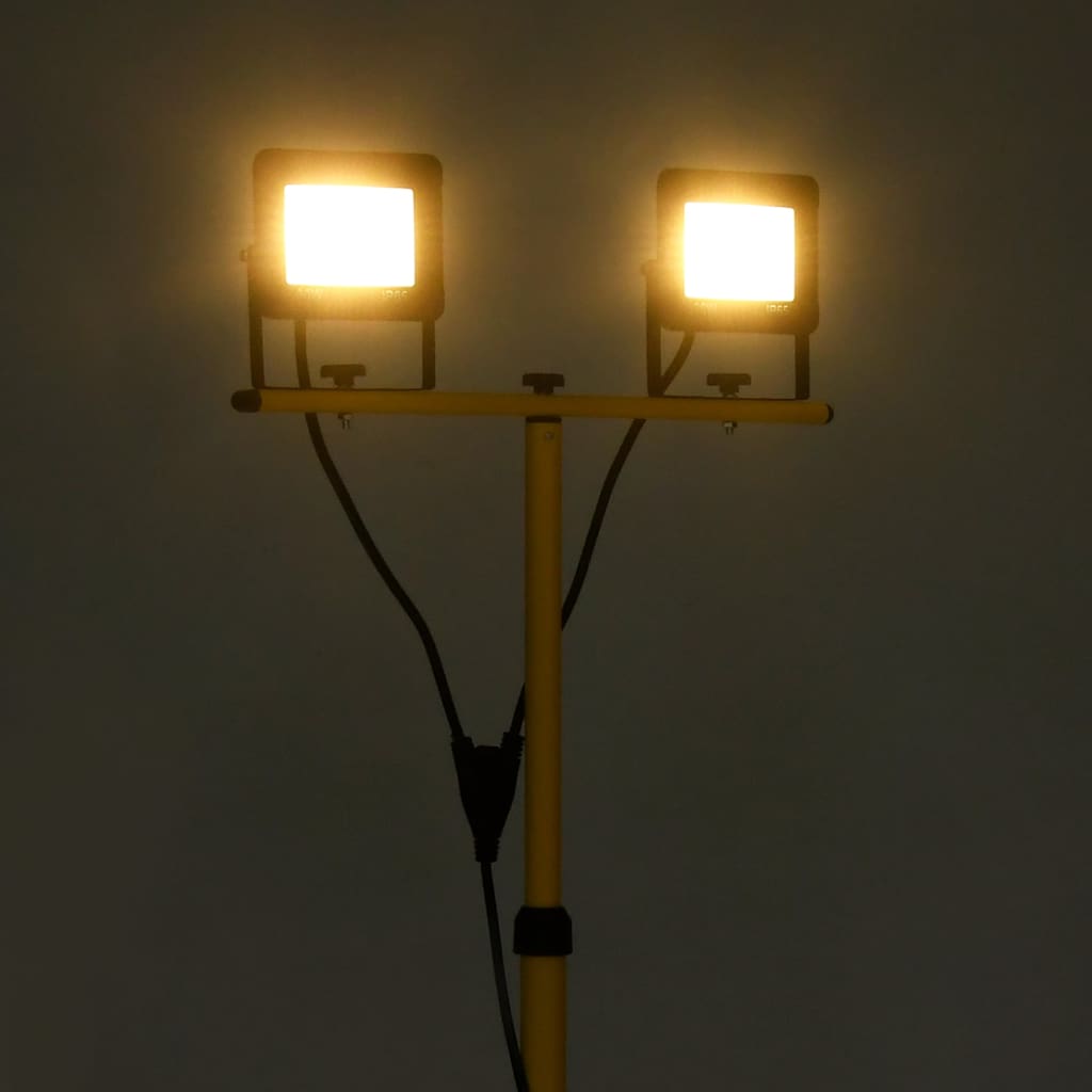 Faretto led 2x20w con treppiede e cavo 3 mt twin head | Leroy Merlin