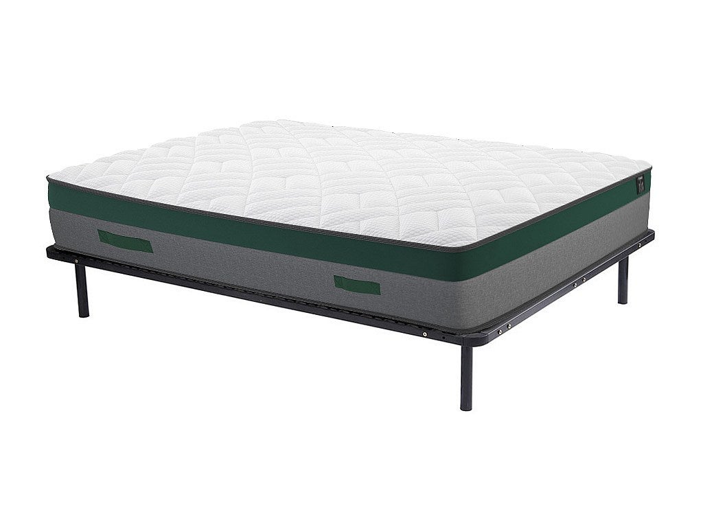 Zestaw stelaż listwowy + materac ze sprężynami kieszeniowymi gr. 22cm PRESTIGE marki YSMÉE - 160 x 200 cm