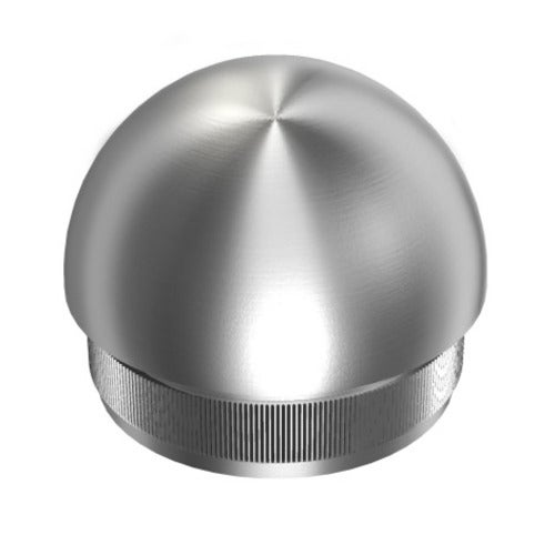 Zaślepka soczewkowa AVIS dla rury poręczy balustrady fi42,4 x 2,0 mm, AISI 304, szlifowana, 1szt.