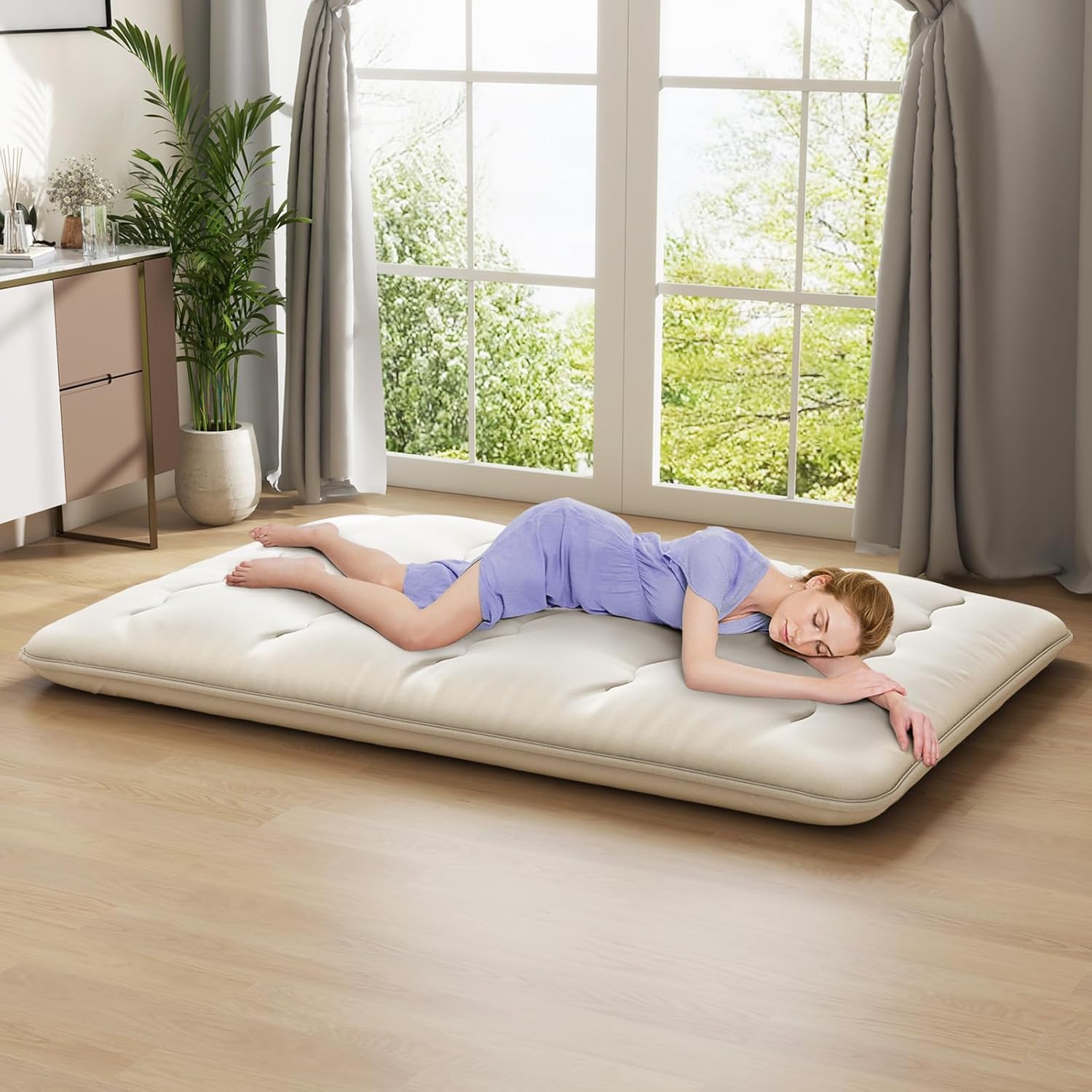 Materasso futon giapponese per persone 140x200 cm, letto da