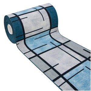 Zerbino Tappetino Per Porta D'Ingresso Da Cucina Tappetino Stampato Blu Bianco Tappetini Per Interni Tappeto Antiscivolo Tappetini Per Bagno Camera Da Letto Decorazioni Per La Casa