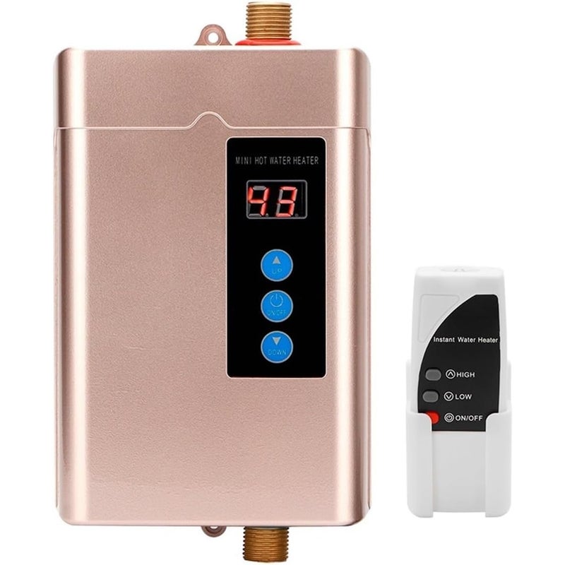 Elektryczny podgrzewacz wody przepływowy – 4000 W – inteligentne sterowanie dotykowe – szybki gorący prysznic w 3 sekundy – z wyświetlaczem temperatur