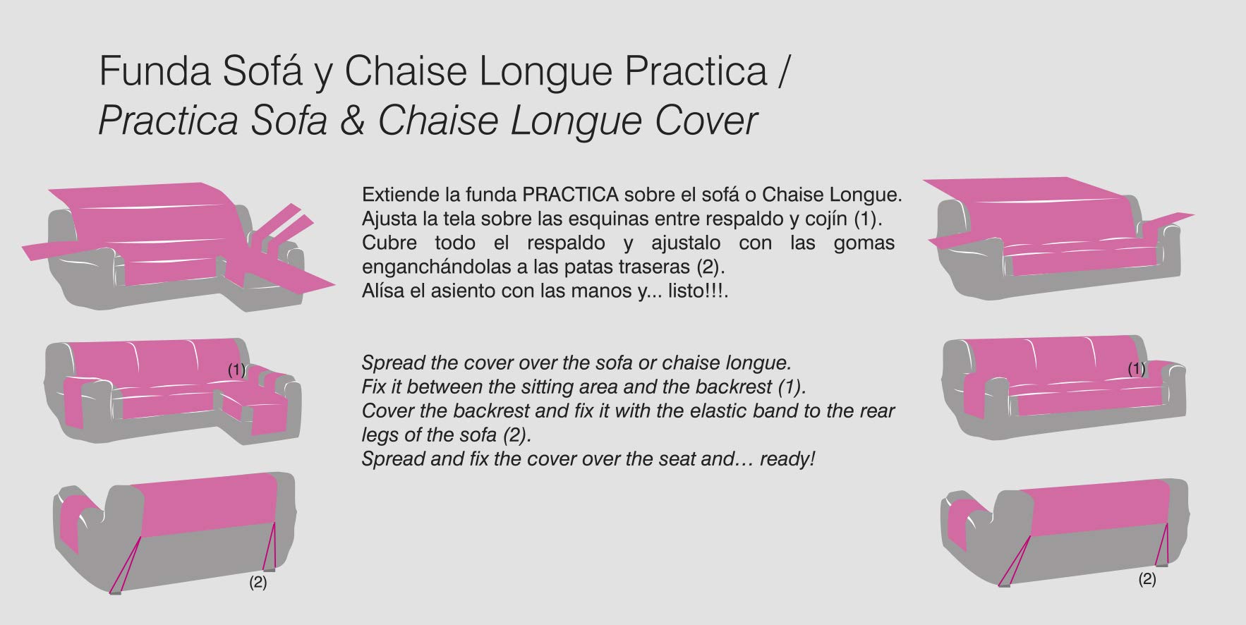 Eysa Italia Constanza Salvapoltrona, Cotone, Lino, 55 cm/1 Posto - 2