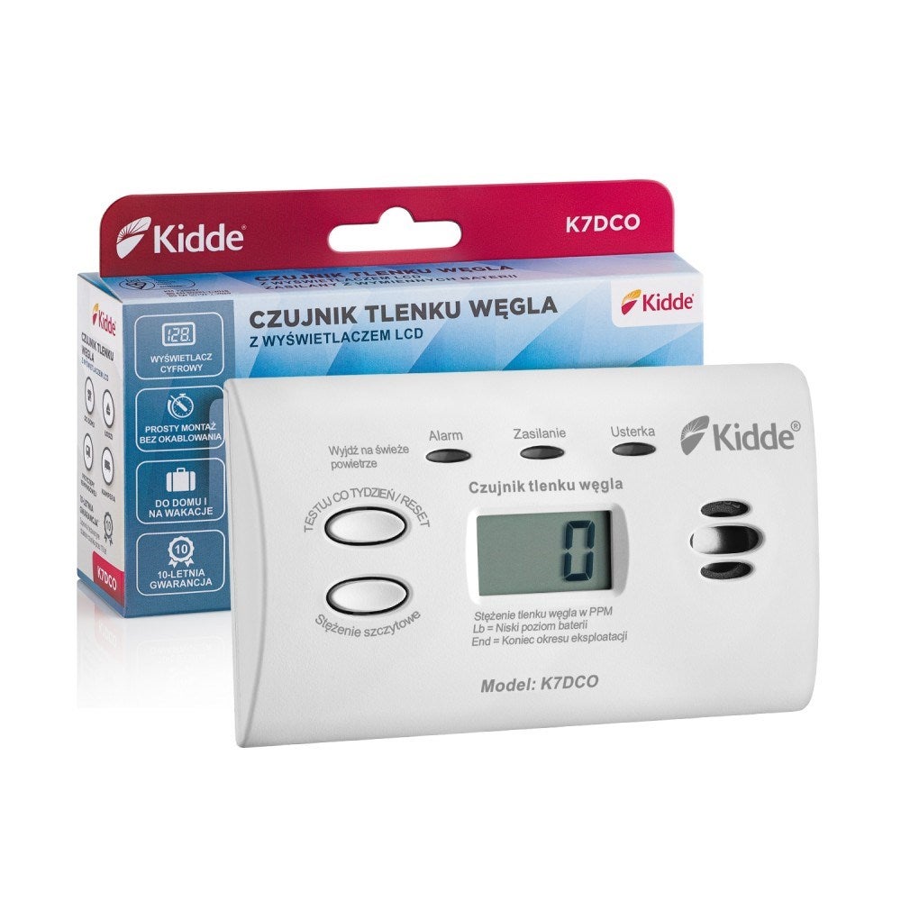Détecteur de monoxyde de carbone Kidde K7DCO avec écran LCD - 8