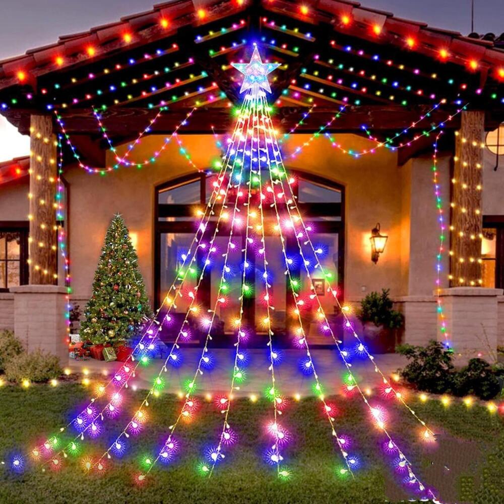 Guirlande électrique Ancienne Pour Sapin De Noël - 20 Lampes Fixes - Vintage