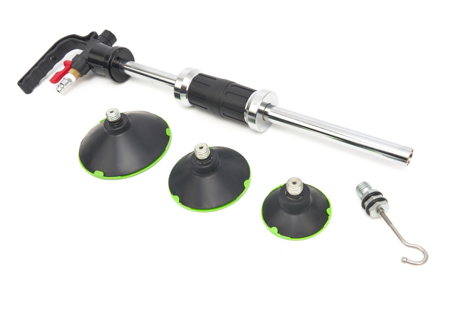 Aparat dispozitiv pneumatic cu ciocan culisant pentru indreptat tabla caroserie auto