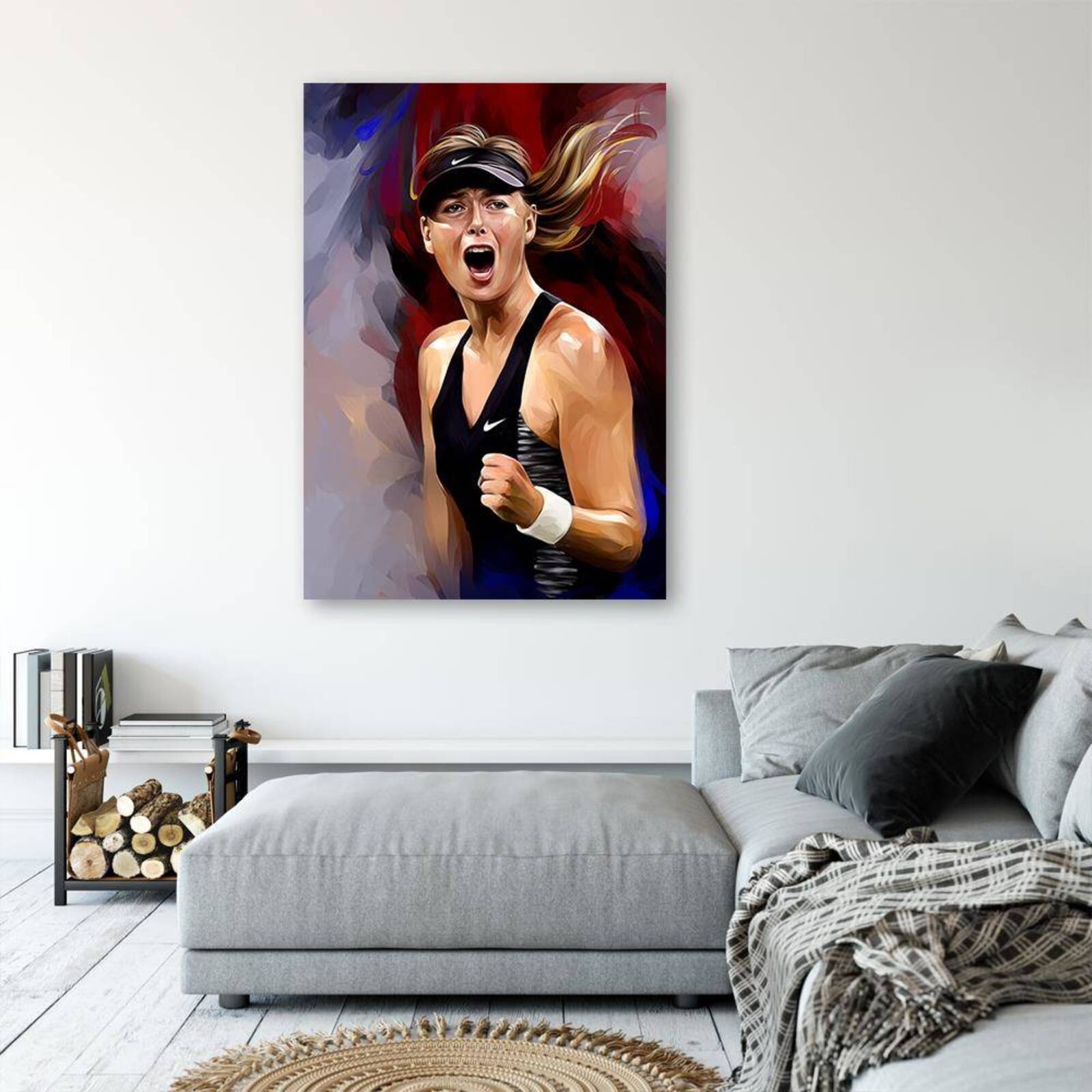 Tableau tennis portrait de Maria Sharapova - 50 x 70 cm - 4