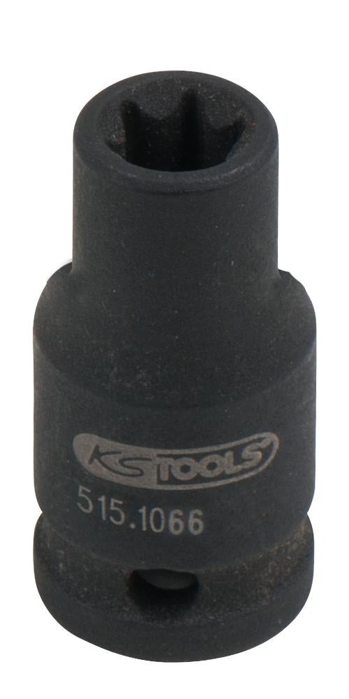 Douille Torx E6 KS Tools 911.4315 - 1/4" - Pour Vis Torx Extérieur - Acier Chrome-Vanadium - 12