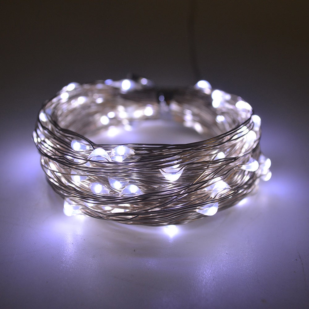 Guirlande Lumineuse Solaire D'extérieur 100 LED 12 M, Guirlande