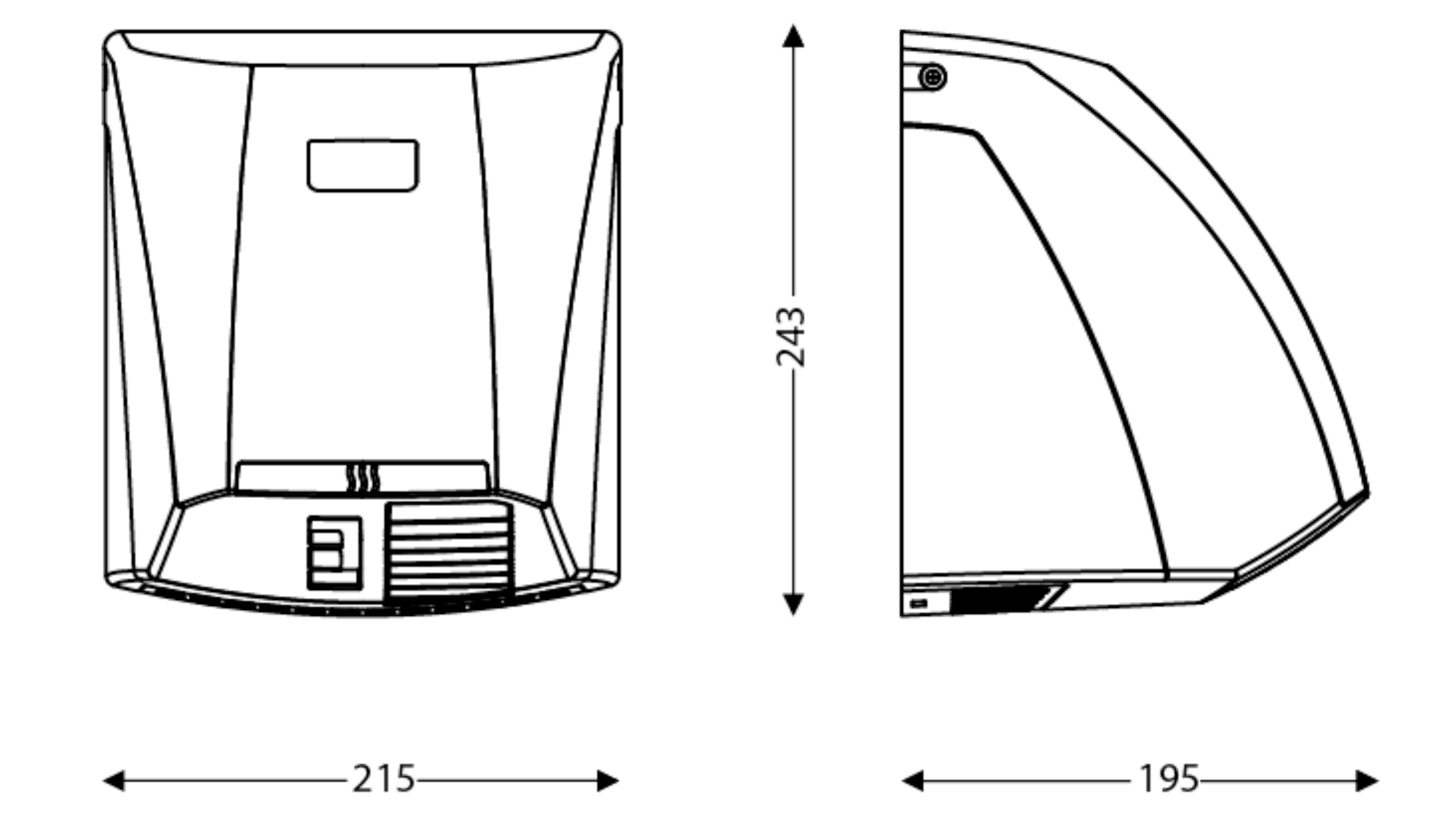 JVD - Sèche-Mains Zephyr blanc - Matériel professionnel - 2
