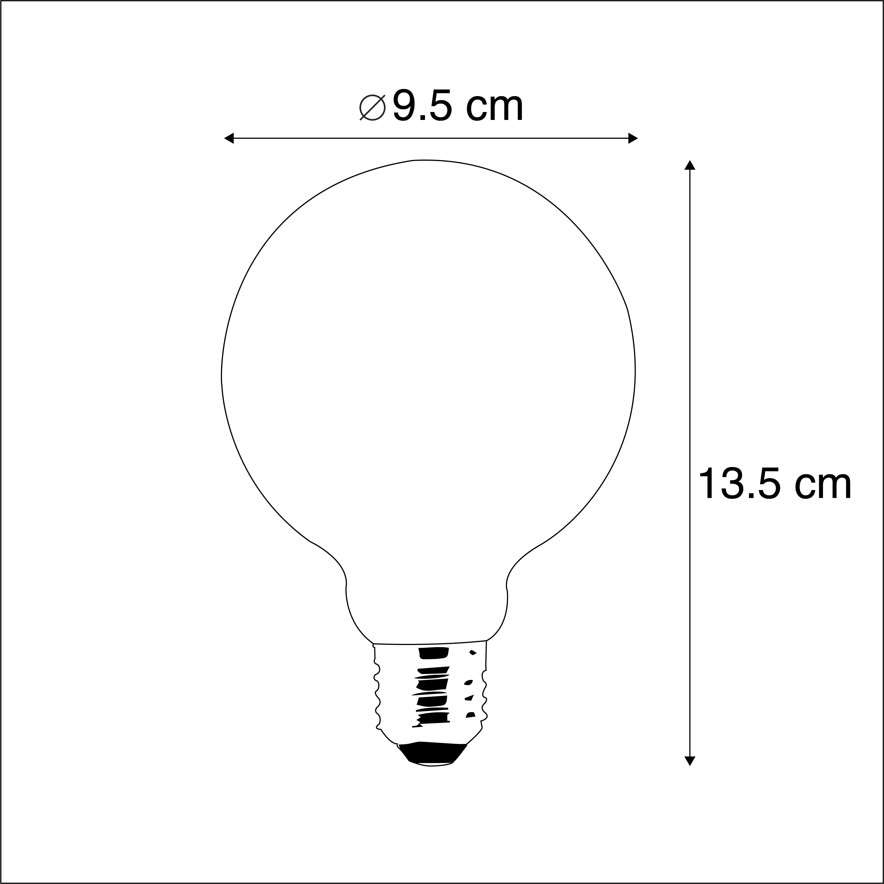 Lâmpada LED E27 Dim to Warm G95 Dourado 8W 806lm 2000-2700K - 4
