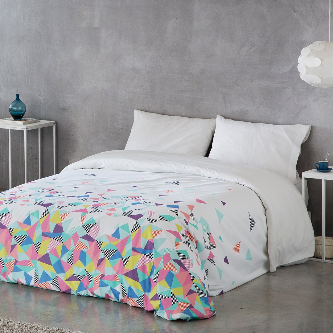 Naf Naf  Funda Nórdica Echo /Bleu/Verde/Blancoo 240X220 Cm Fucsia/Verde , Leroy Merlin