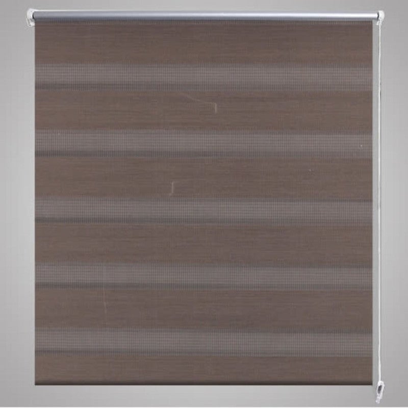 Tenda a rullo oscurante zebra 80x150cm caffé vidaXL - 4