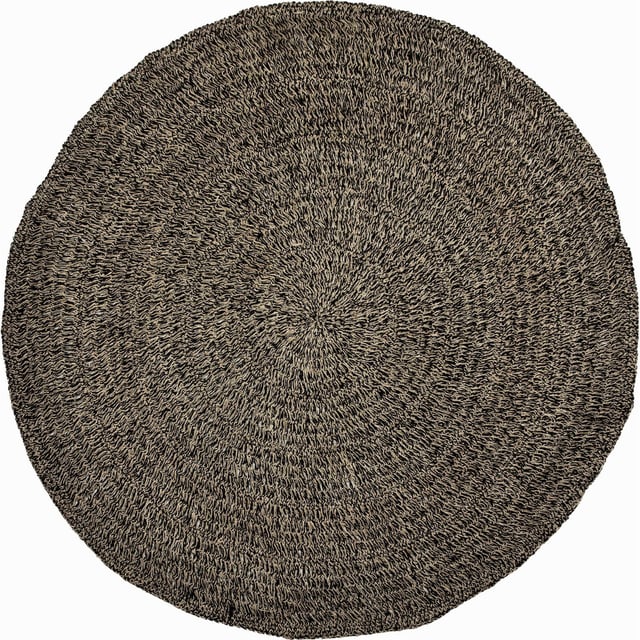 Tapis Sisal Chic & Bohème Bazar Bizar 200 x 200 x 2 cm Naturel, noir