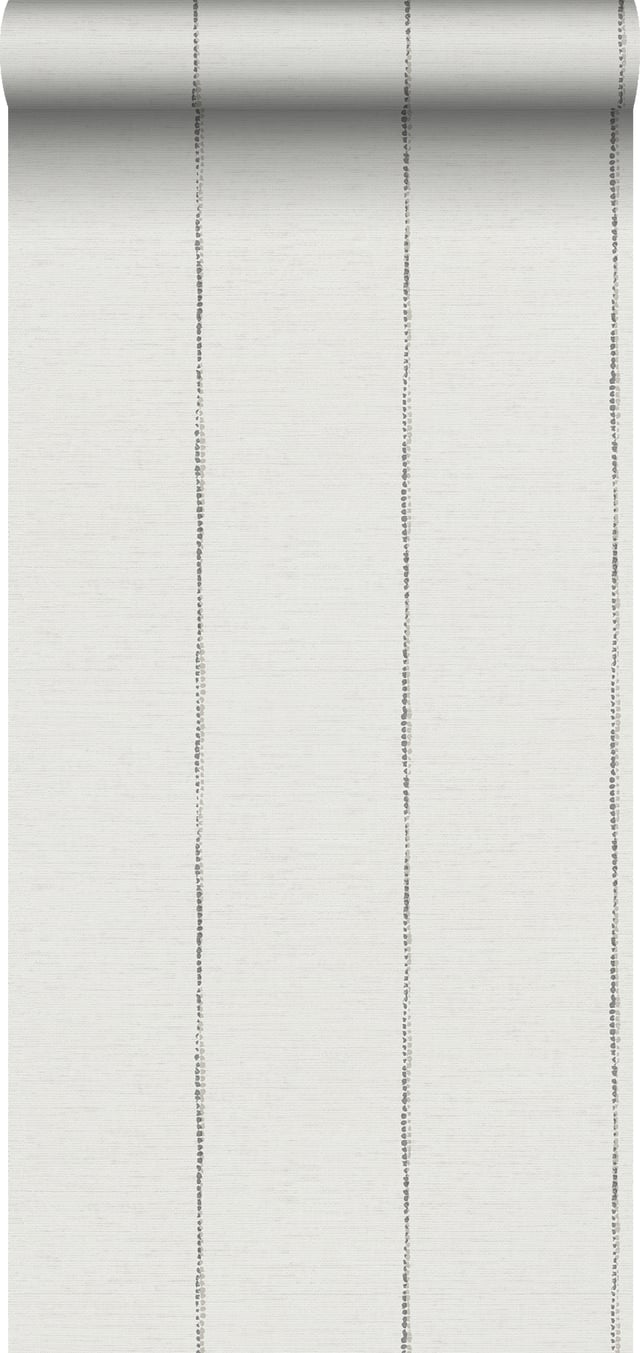 Papier peint à rayures gris foncé et blanc - 53 cm x 10,05 m - Sanders & Sanders