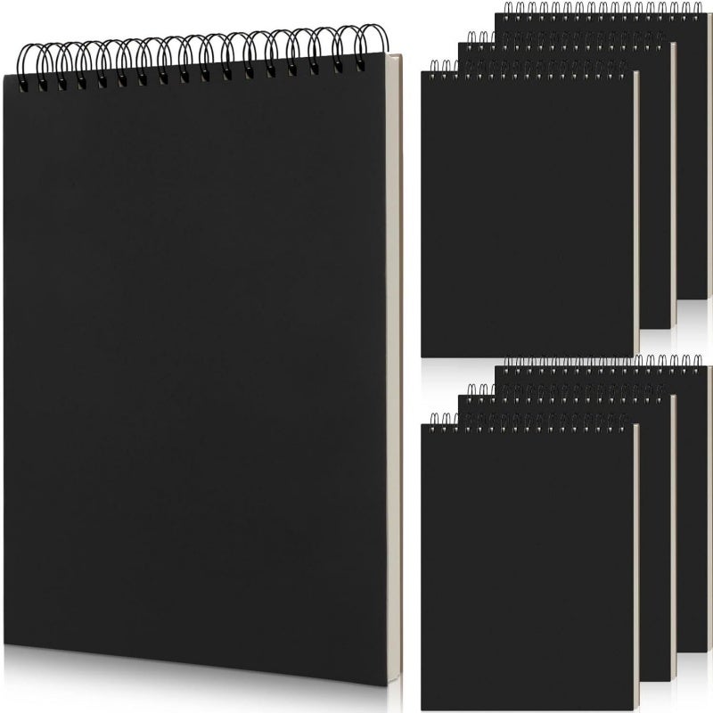 Quaderno Da Disegno Nero - Formato A5, Taccuino Per Schizzi E Appunti, Copertina Morbida - 2
