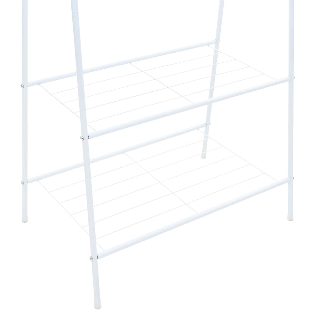 Portant 59 x 35 x 150 cm Blanc vidaXL - 5