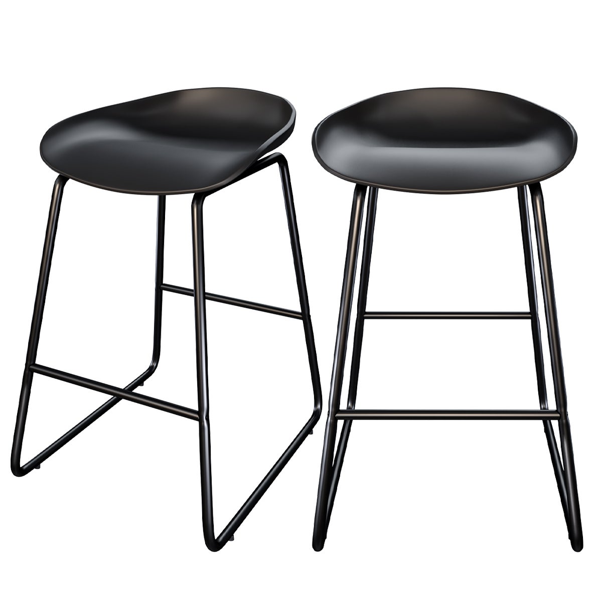 Sedia da bar Henrik verde cachi a mezza altezza 65 cm (set di 2) | Leroy Merlin
