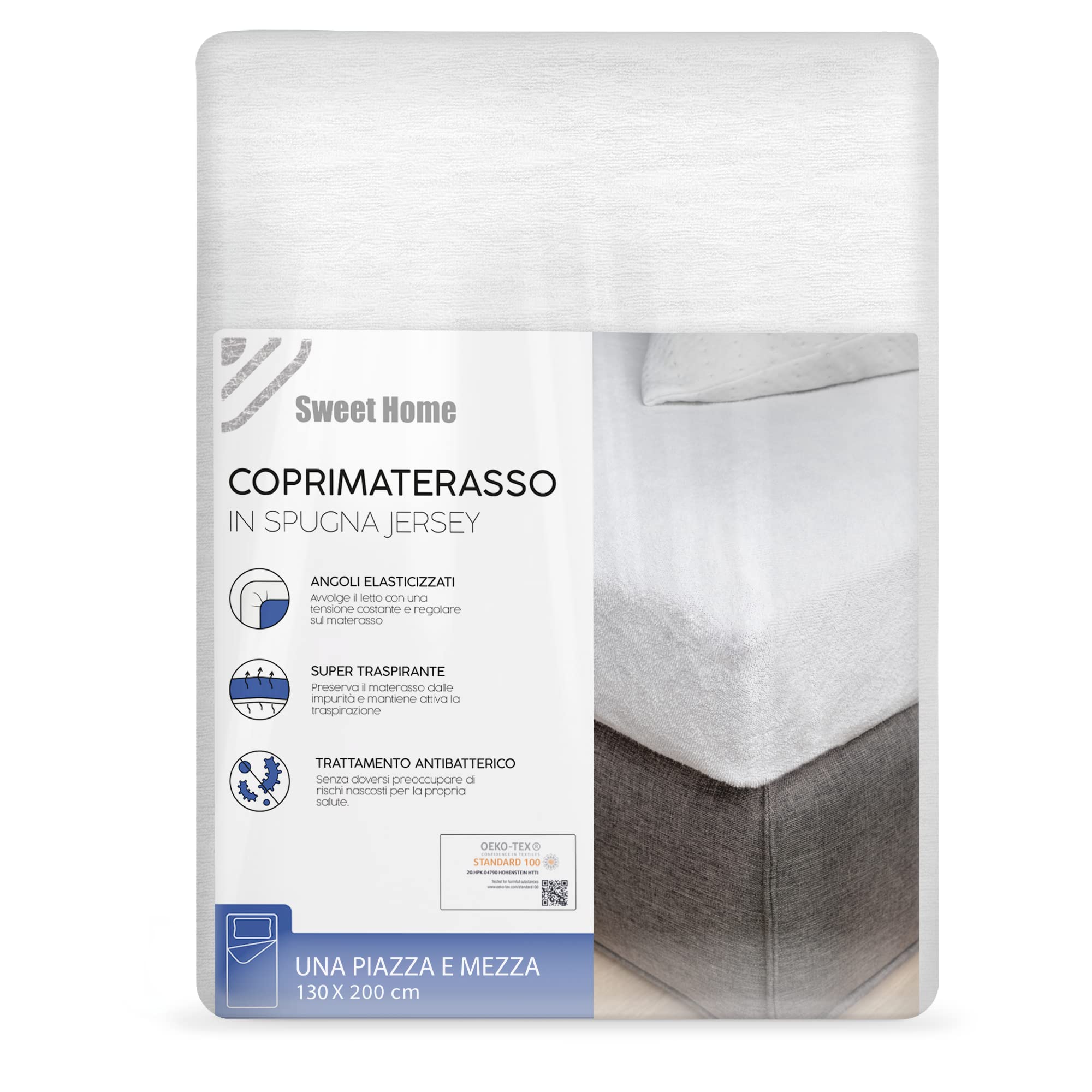 Coprimaterasso Impermeabile 90x200cm - Lenzuolo 3D Traspirante Con Angoli