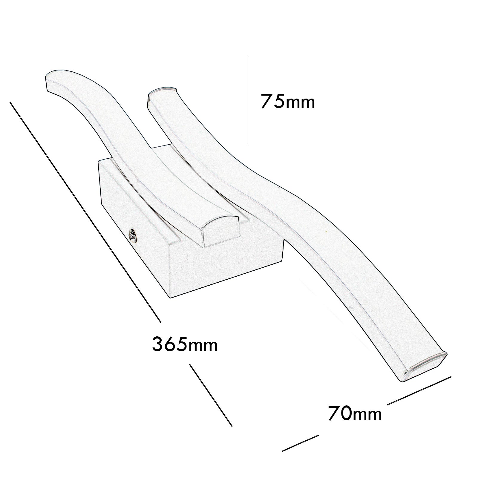 Applique murale LED blanche moderne 10W CCT de 3000K à 6500K lumière stylisée chevet salon salon 230V - 4