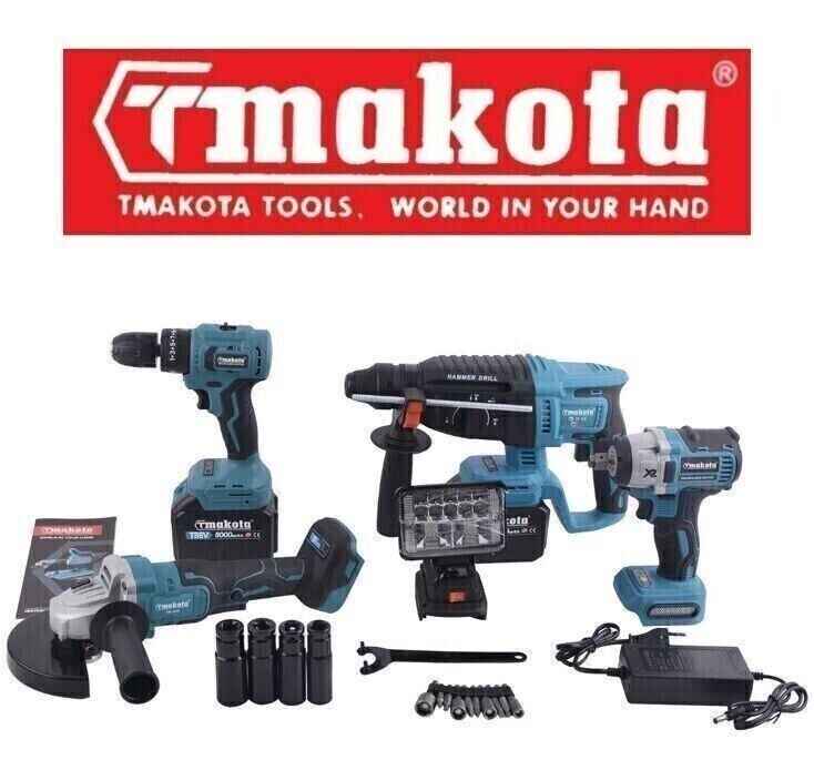 Trapano Multifunzione 10 In 1 MILWAUKEE KIT 18V SMERIGLIATRICE TASSELLATORE M18 Kit 5 In 1 Makota