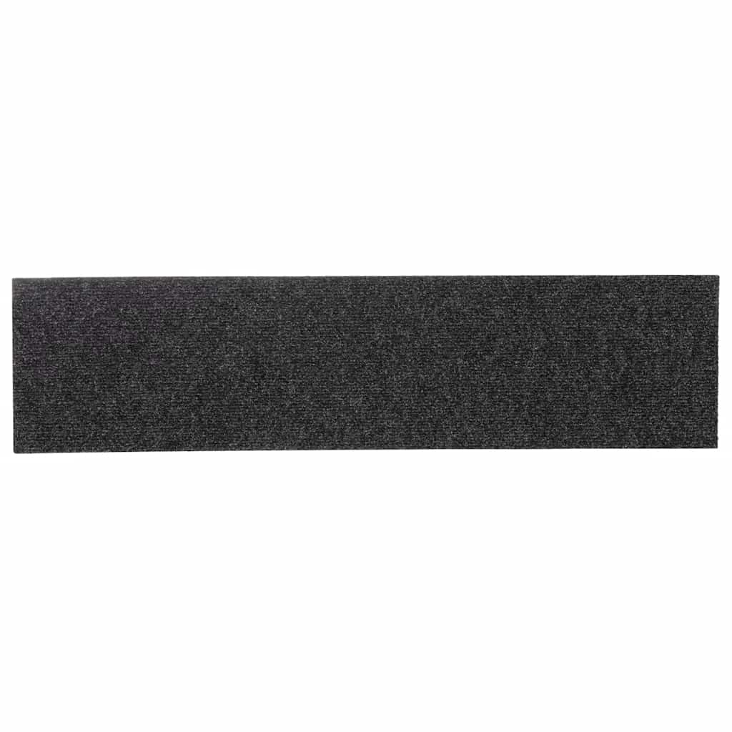 Tapis d'escalier auto-adhésifs 30 pcs anthracite 76x20 cm - 5