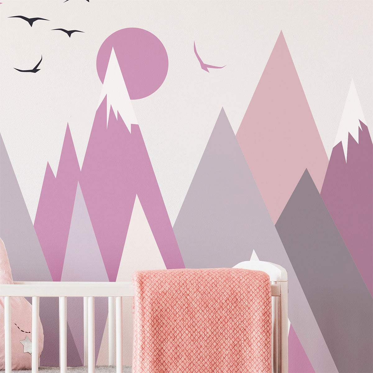 Vinilo niño escandinavo de montaña larinka - adhesivo de pared - revestimiento sticker mural decorativo - 90x135cm - 5