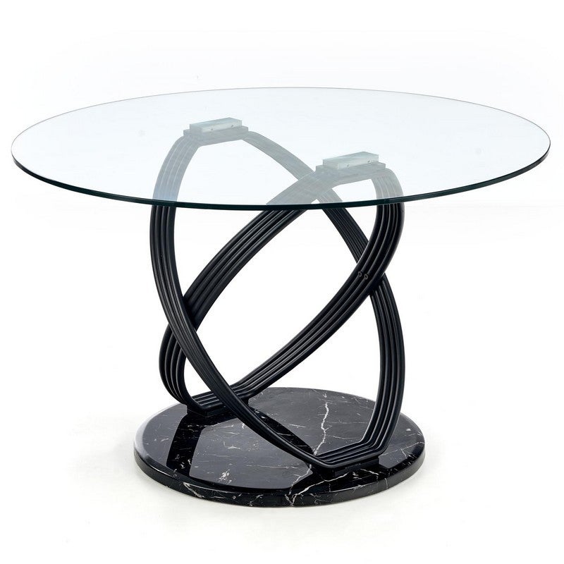Table de salle à manger verre et chrome par Roche Bobois | Selency