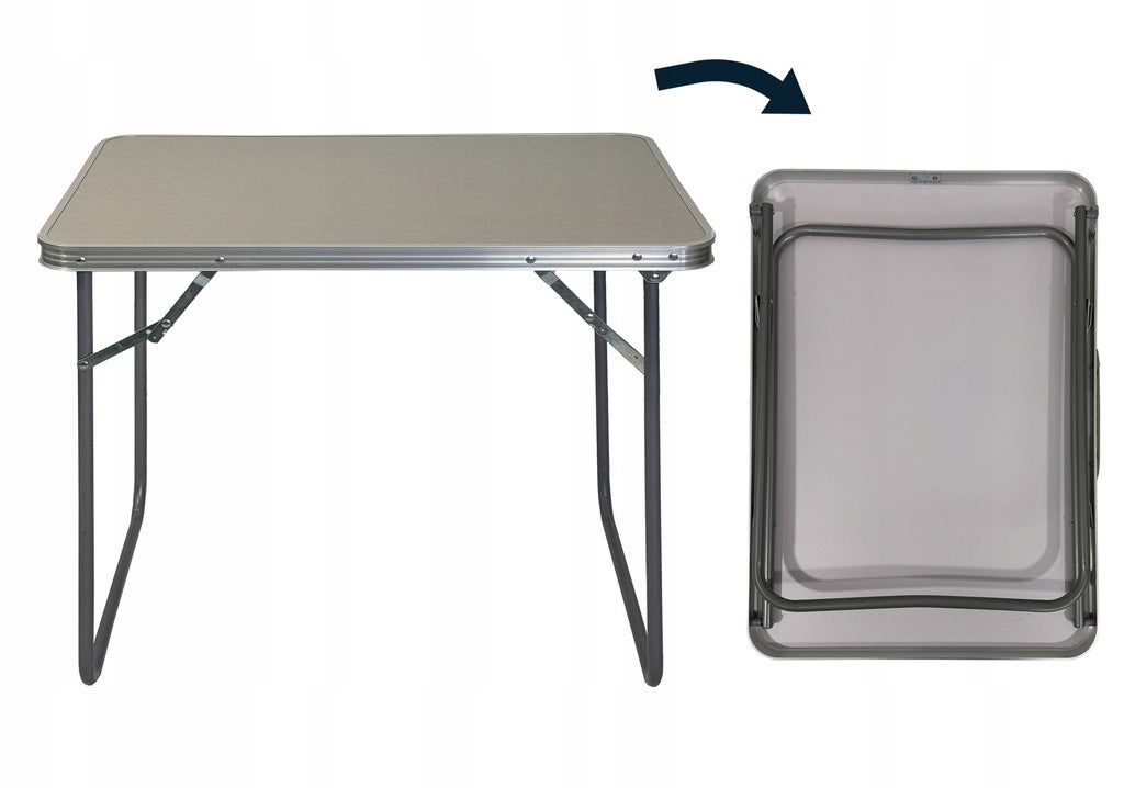 Stół kempingowy składany turystyczny aluminiowy stolik SC1000 szary - 4