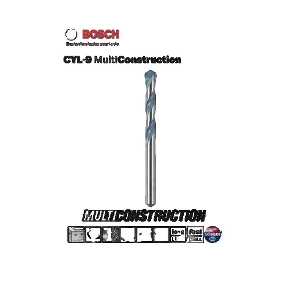 Wiertło Bosch CYL-9 Multi Construction 10 mm Długość 120 mm