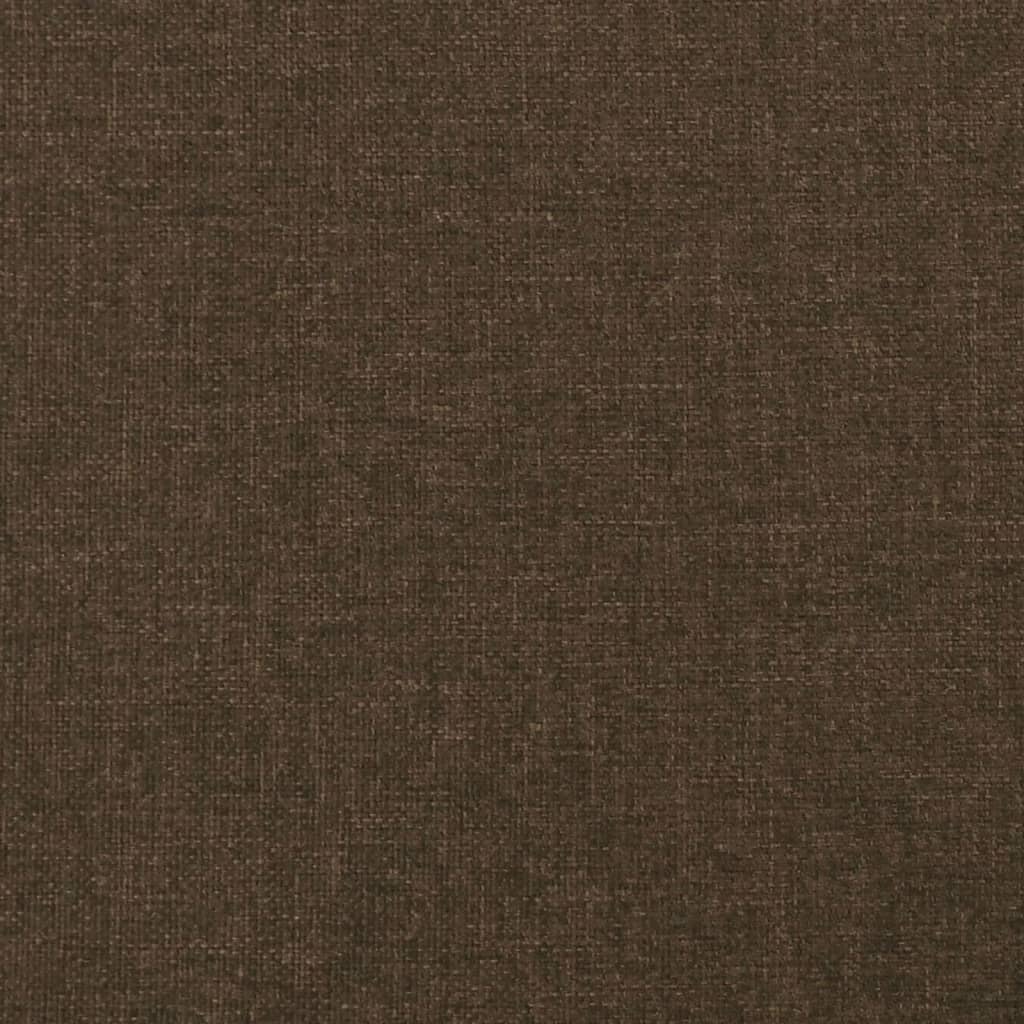 Cabeceira cama c/ abas tecido 183x23x118/128 cm castanho-escuro vidaXL - 6