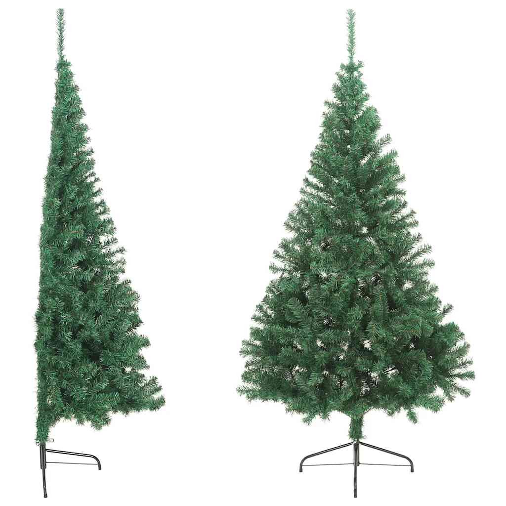 Árvore de Natal artificial meio 180 cm Verde PVC, 465 ramos, interno e externo protegido – ComfortXL - 4