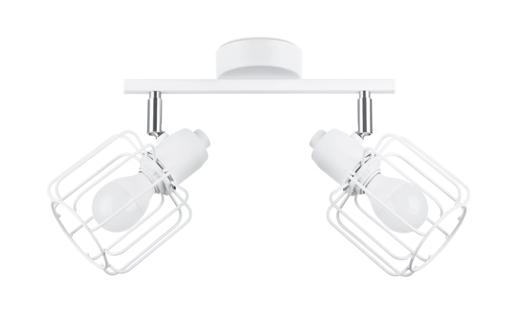 Lampa sufitowa wisząca Belluci biała chromowana 2xE14x40W industrialna wym: 19 x 27 x 17 cm metal Sollux Lighting