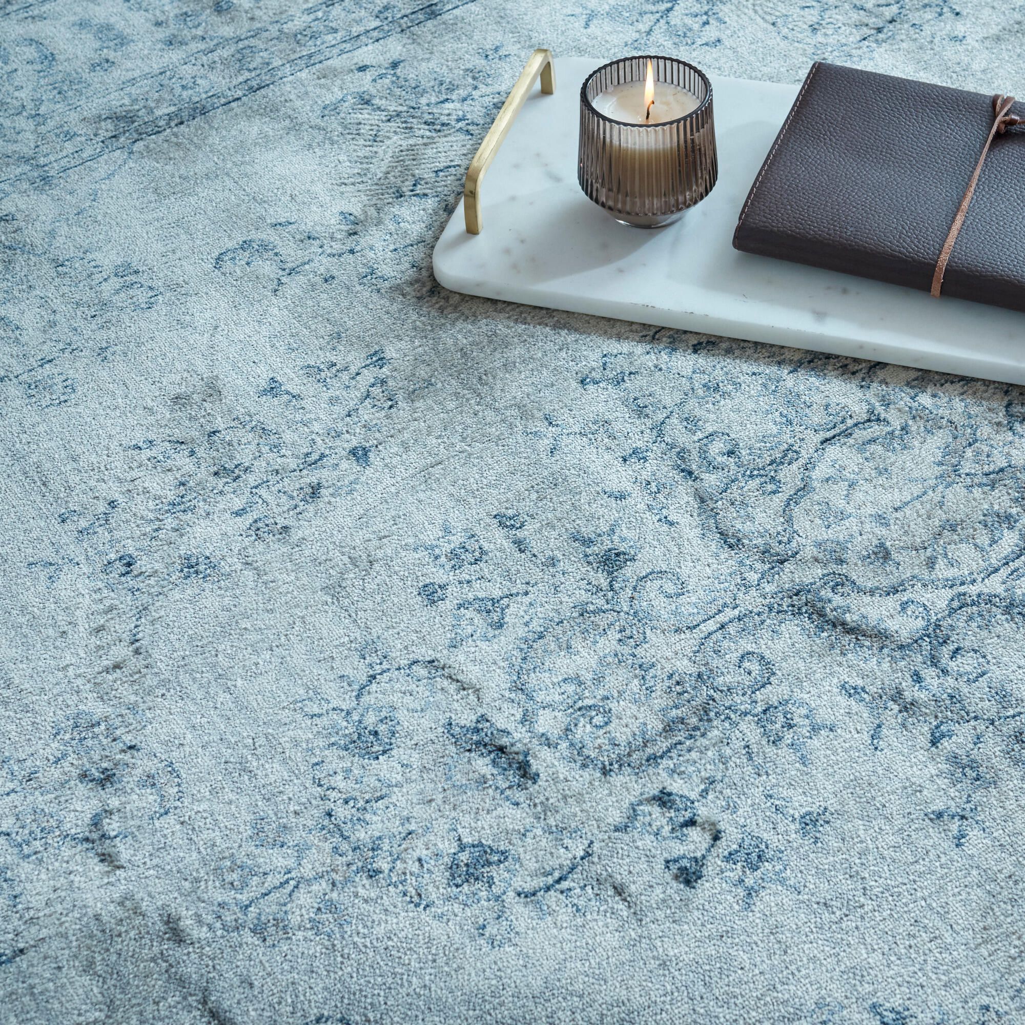 Tapis salon rectangulaire bleu ELISTA - 160 x 230 cm - INSPIRE - 4
