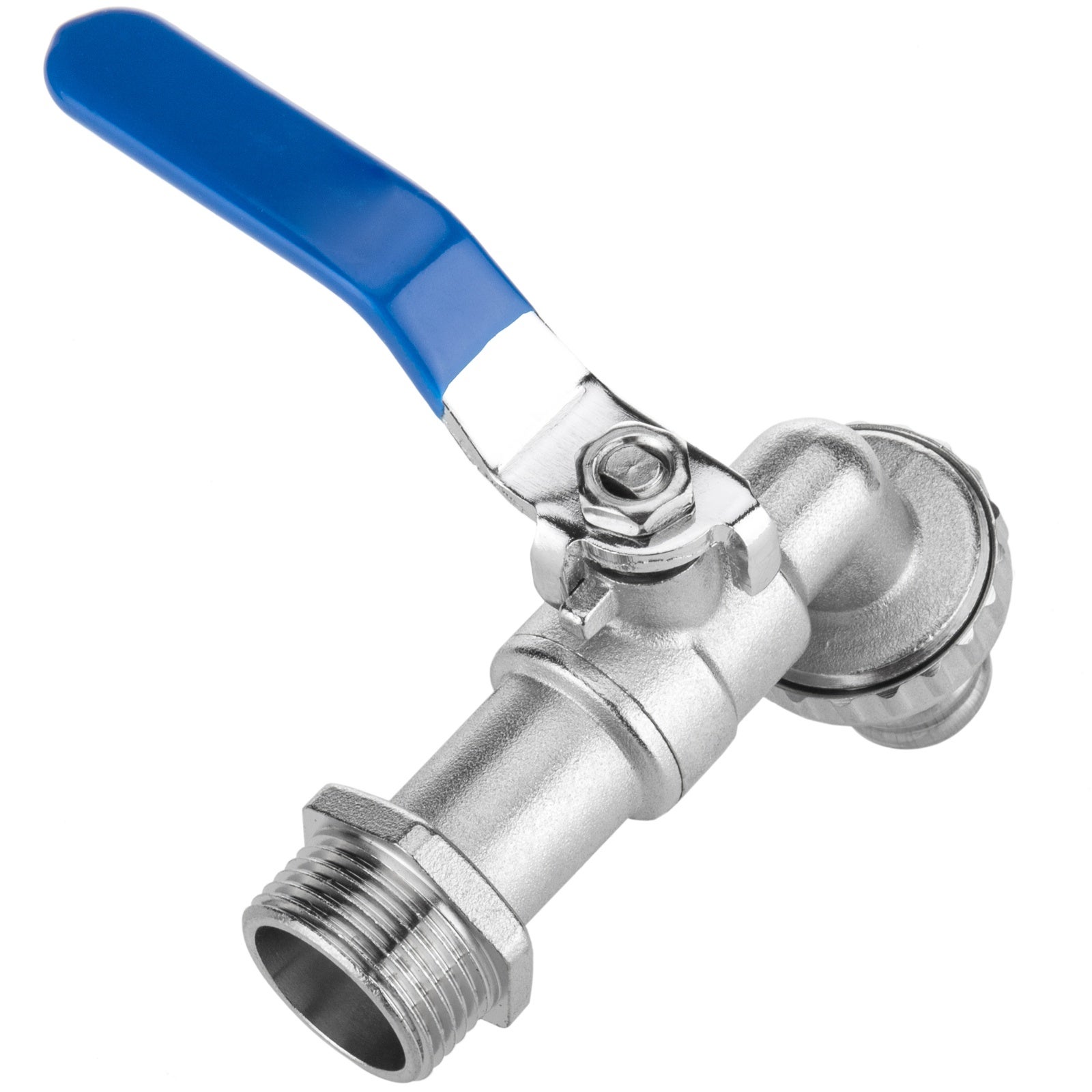 Rubinetto a gomito a sfera con portagomma da 3/4