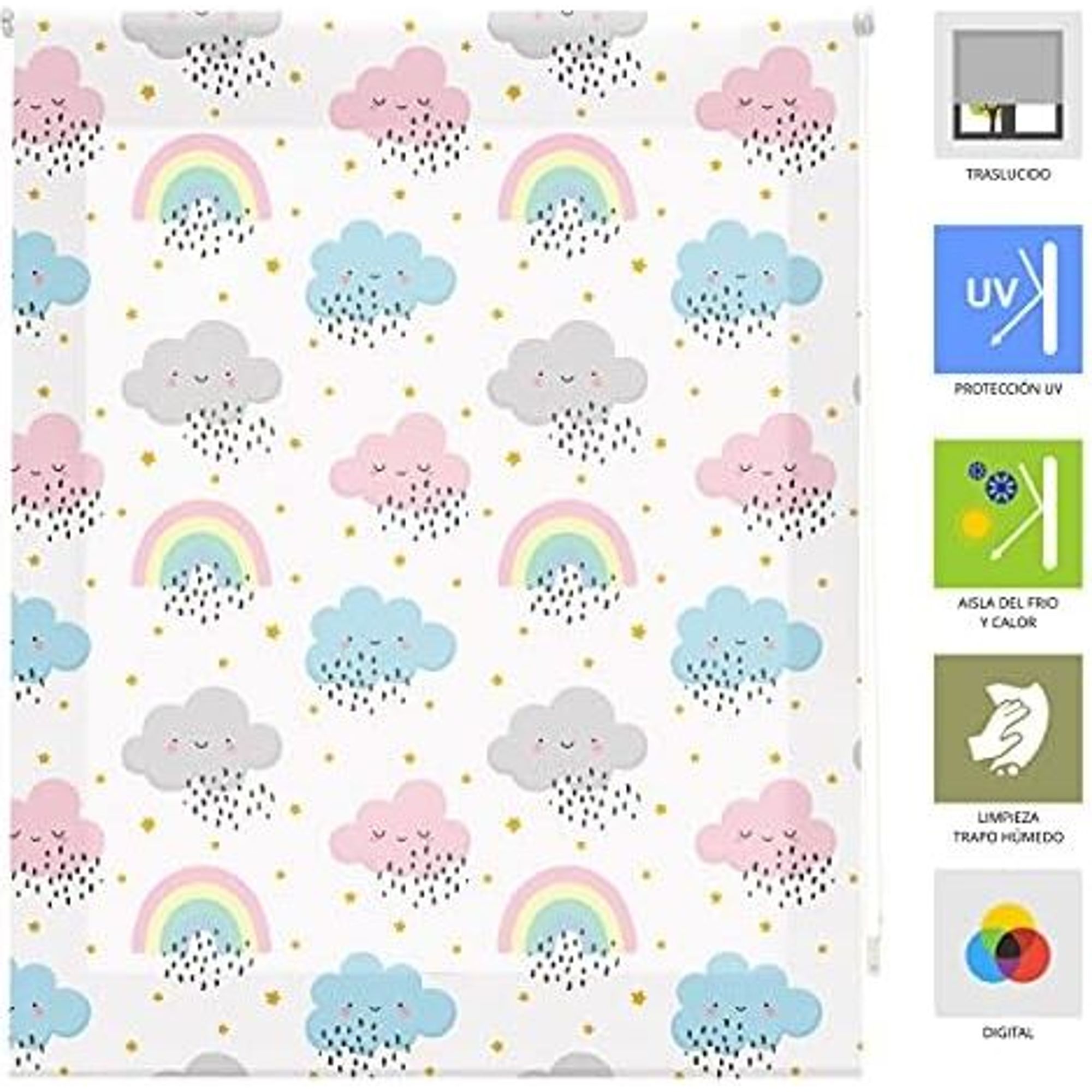 ECOMMERC3 | Tenda a Rullo Traslucida misura 150x180 - Tenda in Tessuto misura 147x175 - Tenda Termoisolante - 3