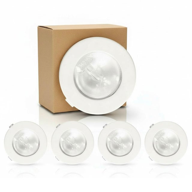 Lot De 6 Spots LED Encastrables Kyotech - G4 4W 230V - Chrome - IP44 Pour Cuisine