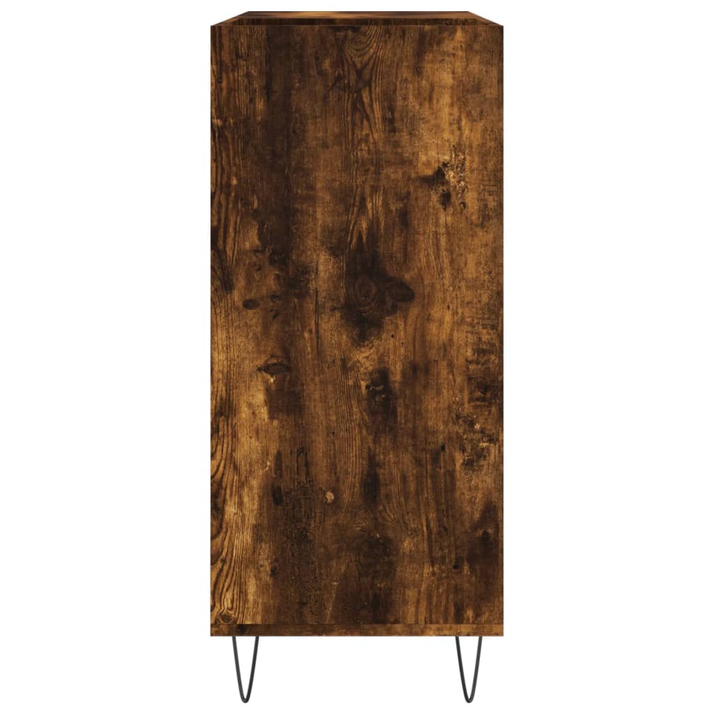 Armário de discos em contraplacado de carvalho fumado 84,5x38x89 cm – ComfortXL - 5