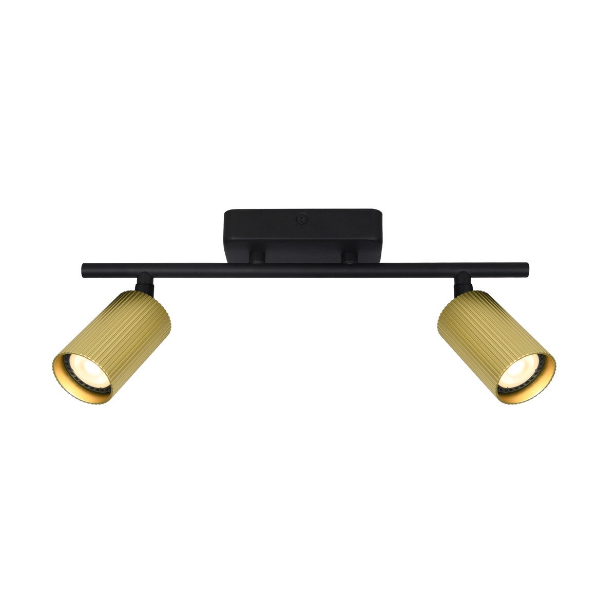 Lampa sufitowa wisząca Tris złoto-czarna 2xGU10x10W wym: 16,6 x 34 x 5,5 cm aluminium Italux
