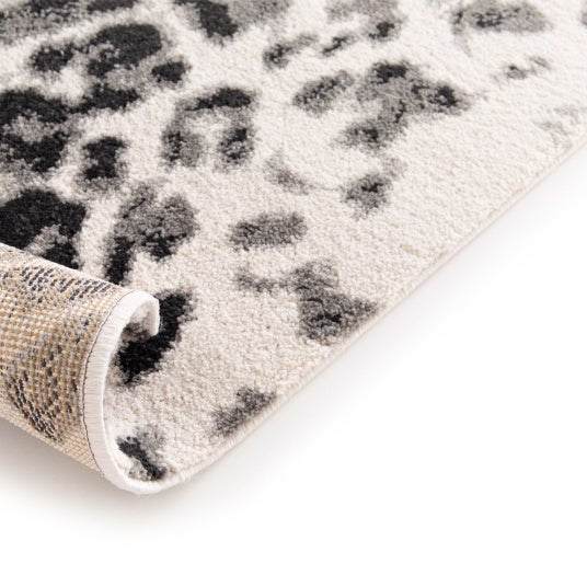 Tapis de salon Léopard urbain - Noir, gris & crème - 120 x 170 cm - 5