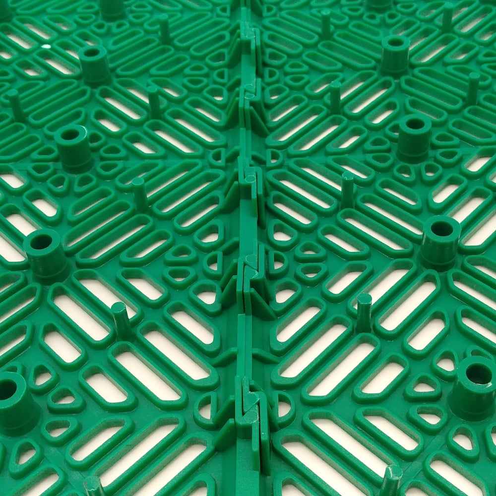 Loseta Autoventilada para Suelos (Verde). Medidas: 30 x 30 x 1,5cm. Colocación en piscinas, duchas de jardín, baños, vestuarios, terrazas - 5